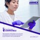 thumbnail image 4 of Guantes de examen desechables AMMEX Indigo Nitrile, 3 mil, XL, 4 of 11
