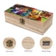thumbnail image 3 of Encanto Caja Organizadora de Madera Rústica, 3 of 6