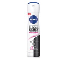 Desodorante Antitranspirante Aerosol Invisible Black And White 150 Ml Nivea