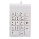 thumbnail image 2 of Mini USB 18 Teclas Num Pad Teclado Numérico Numérico Teclado Para Computadora Portátil Blanco, 2 of 5