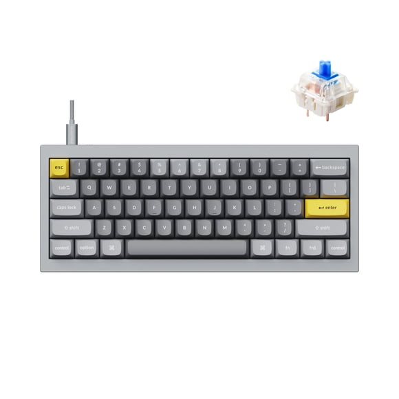 Teclado Keychron Q4 cableado mecánico personalizado con diseño del 60%