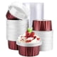 thumbnail image 1 of Vasitos de hornear EUSOAR 100 uds 5 oz color vino con tapas, 1 of 7