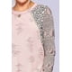 thumbnail image 4 of Conjunto De Ropa De Descanso Ccwholesalesclothings Pre-damaged Color-block Tee Mauve ODD, 4 of 5