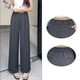 thumbnail image 1 of Pantalones de Verano de Pierna Recta con Pretina Elástica y Pantalones de Pierna Ancha para Mujer, 1 of 2