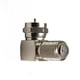 thumbnail image 2 of Adaptador coaxial Holland Electronics de 90°, conector F hembra a F macho, 75 ohmios (paquete de 2), 2 of 2