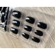 thumbnail image 3 of Uñas Press-on Adhesivas Largo Medio Redondeada 24pcs Postizas Reutilizable Negro, 3 of 6