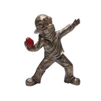 Magideal - Escultura De Lanzador Hecha A Mano De Resina, Arte Moderno, Decoración, Estatua Artística Para Estante, Porche, Librería, Regalo De Inauguración De La Bronce