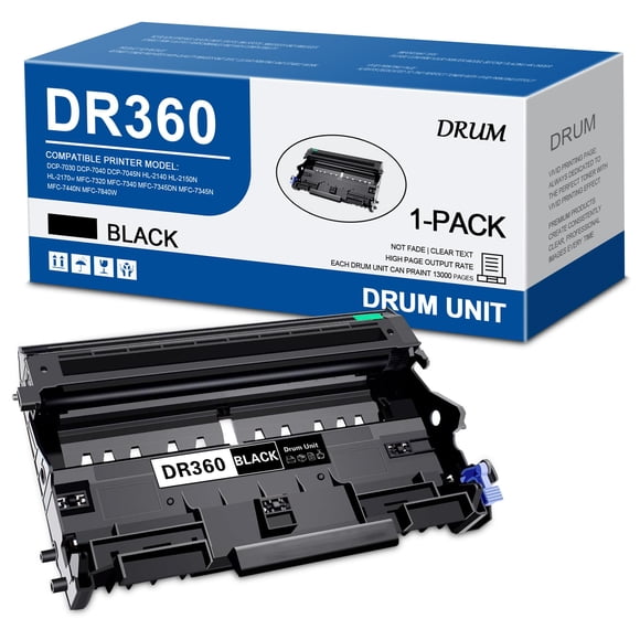 Unidad de Tambor MYWEET DR360 Negro Alta Capacidad 13000 Páginas