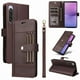 thumbnail image 1 of FOXDOCK Funda tipo Cartera para Sony Xperia 10 V – Cubierta de Cuero PU con Múltiples Ranuras, Bolsillo para Efectivo y Correa de Muñeca, 1 of 6