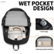 thumbnail image 4 of Mochila plegable ligera Bymontin de 45 L para viaje, negra, 4 of 5