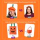 thumbnail image 4 of Disfraz OCTEEN Mujer Calabaza – Set de 3 Piezas: Poncho, Boina y Bolsa de Dulces, 4 of 6
