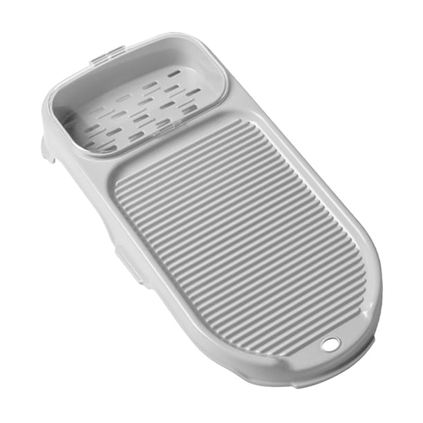 Tabla para lavar ropa, tabla para lavar a mano, antideslizante, compacta, portátil, para el hogar, con soporte para jabón, para fregadero, lavandería,