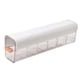 thumbnail image 4 of Caja De Almacenamiento De Calcetín De Ropa Interior Colgante Portátil 6 Rejillas Para Cinturones Sujetador Corbatas Blanco, 4 of 5