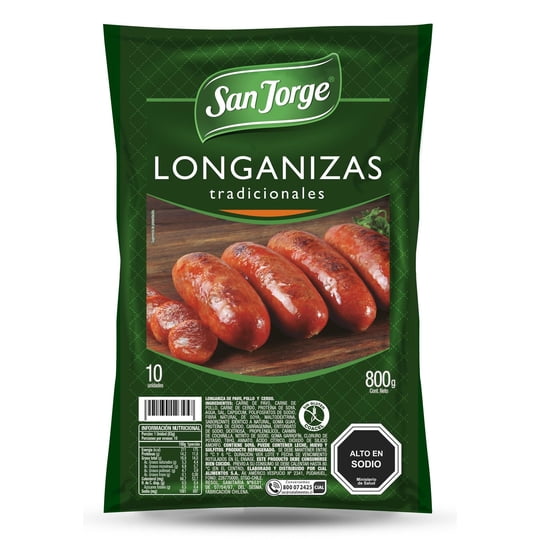 Longanizas Tradicionales 10 Un 0,8 kg San Jorge