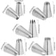 thumbnail image 2 of 1A#1E#1C#356#9FT# Juego de 5 boquillas grandes para manga pastelera, boquillas para decoración de cupcakes, boquillas extra grandes para manga pastelera, boquilla de estrella cerrada, boquilla de estr, 2 of 7