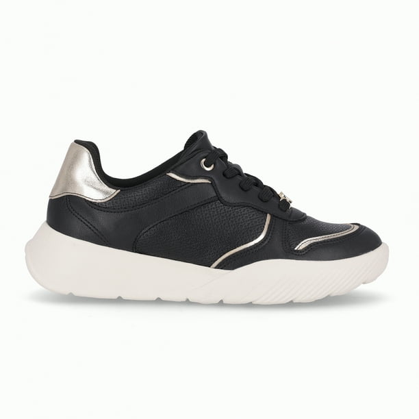 Zapatilla Mujer Negro/Dorado Fascitis Piccadilly