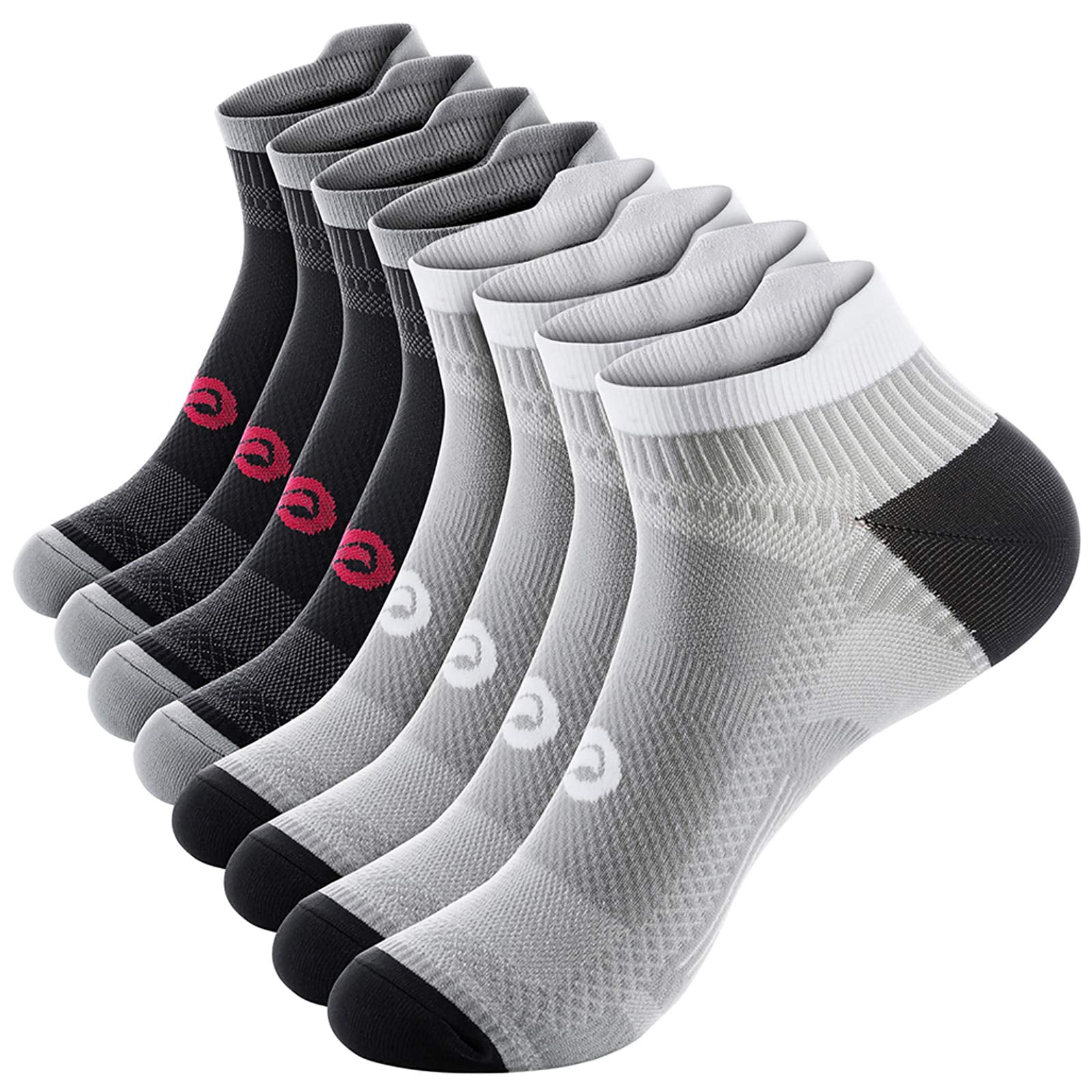 Paplus - Calcetines De Compresión No Show Para Hombre Y Mujer (4 Pares)