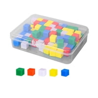Magideal - Cubos De Centímetros, Paquete De 100 Bloques, Ayuda Didáctica Para Suma Y Resta, Juguetes De Clasificación, Cubos Matemáticos Para Manualidades Famili