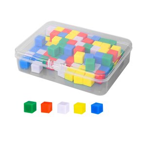 Magideal - Cubos De Centímetros, Paquete De 100 Bloques, Ayuda Didáctica Para Suma Y Resta, Juguetes De Clasificación, Cubos Matemáticos Para Manualidades Famili
