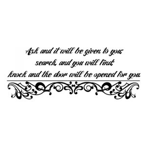 Rienda Libre Graphics - Decomural Search And You Shall Find Christian Ws-34317