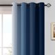 thumbnail image 3 of Cortinas degradadas Yakamok azules y grisáceo claro para sala de estar, 3 of 3