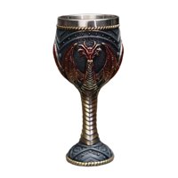 Magideal - Copa Medieval Vintage, Vaso Para Beber Con Diseño De Dragón, Novedad, Regalo Multiusos Para Aniversario, Decoración, Artículos Para Beber Ceremoniales Rojo