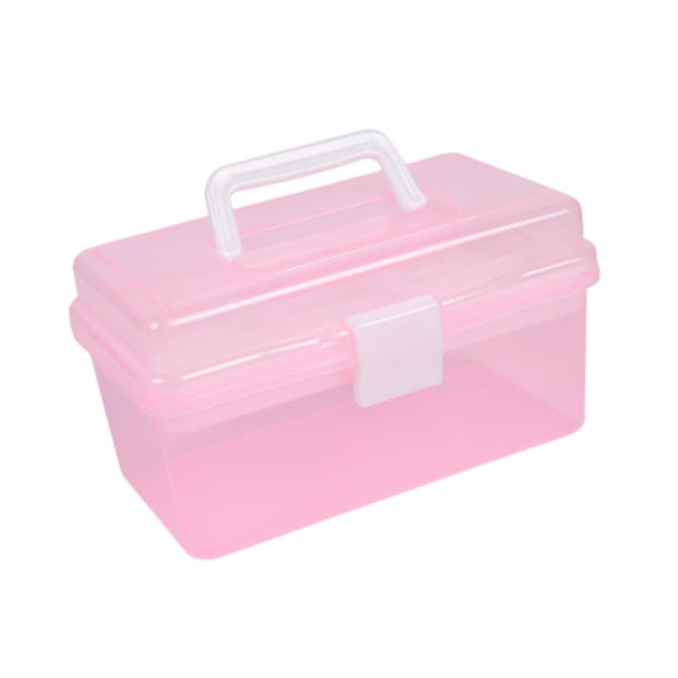 Caja De Almacenamiento De Herramientas Para Uñas, Soporte De Herramientas De Manicura De Mano Para El Hogar, La Oficina, Maquillaje, Color Rosa