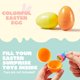 thumbnail image 3 of Huevos de Pascua JOYIN, 100 unidades, 8 cm, pastel y 2 huevos dorados, rellenables, 3 of 6