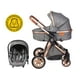 thumbnail image 1 of Coche bolina con silla de auto modelo exclusivo grey nuevo, 1 of 3