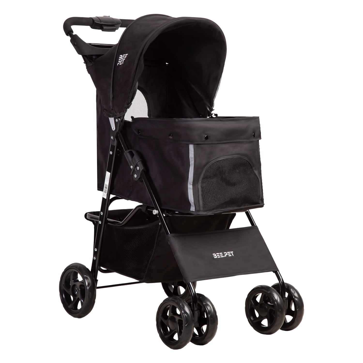 Bebesit - Coche Mascota Plegable Pro Perro Gato Negro Beepet