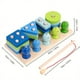 thumbnail image 2 of Wooden Toy Shape Stacker And Magnetic Fish Shape Sorter, Color Recognition Stacker Shape Sorter With Fishing Game, 2 of 4