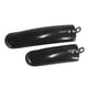 thumbnail image 1 of 2 Uds Guardabarros De Bicicleta Plegable Guardabarros Delantero Trasero Piezas De Ciclismo Negro 14 Pulgadas, 1 of 5