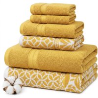 Juego De Toallas Modern Threads Botanical Vine, 6 Piezas, 100% Algodón