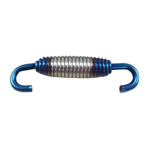 Ioensy - Accesorio De Muelle Para Tubo De Escape De Motocicleta, Acero Inoxidable 304, 58 Mm, Azul Plateado