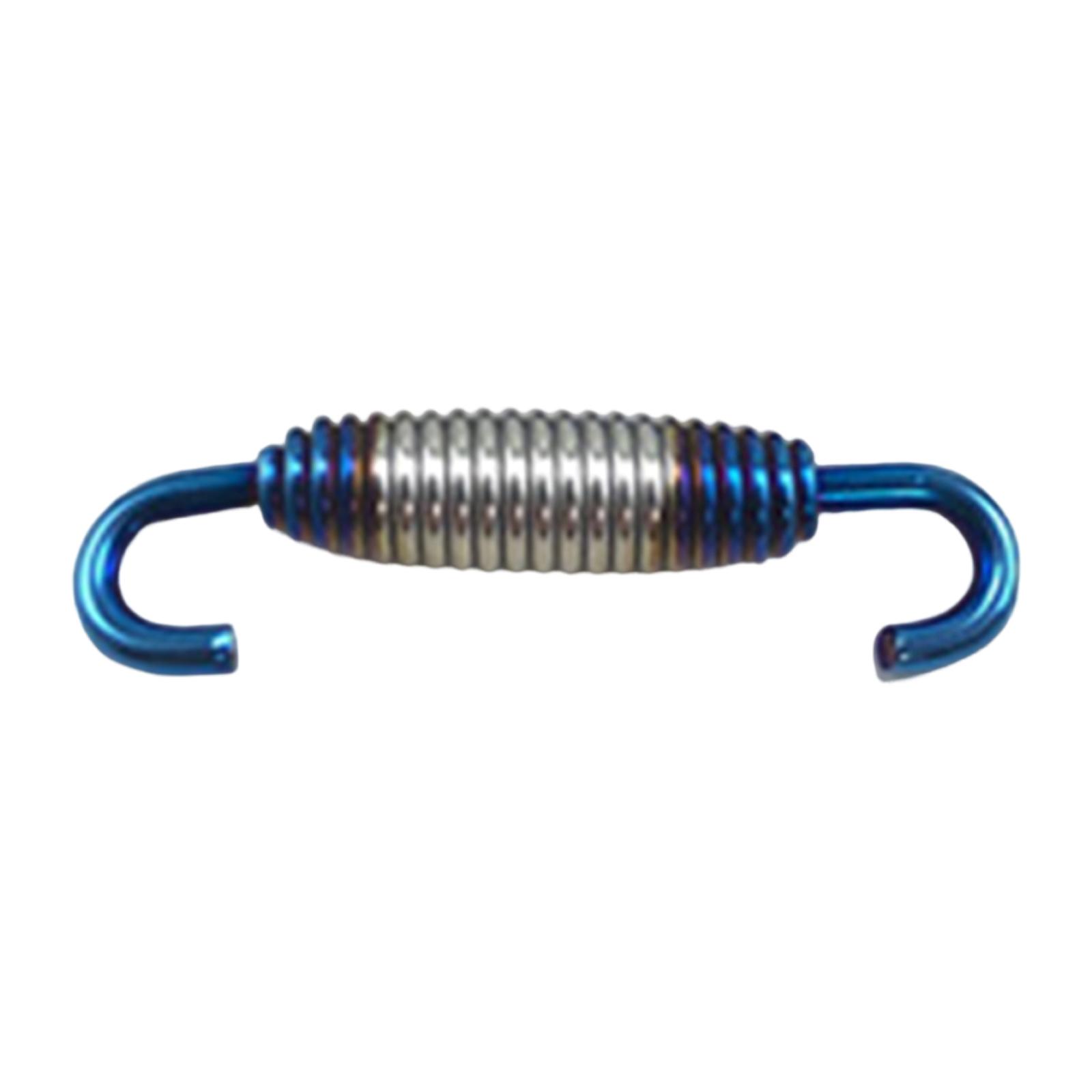 Ioensy - Accesorio De Muelle Para Tubo De Escape De Motocicleta, Acero Inoxidable 304, 58 Mm, Azul Plateado
