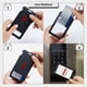 thumbnail image 4 of Porta credencial SOPHIYAYA Pack de 2 en azul con funda deslizante, 4 of 6
