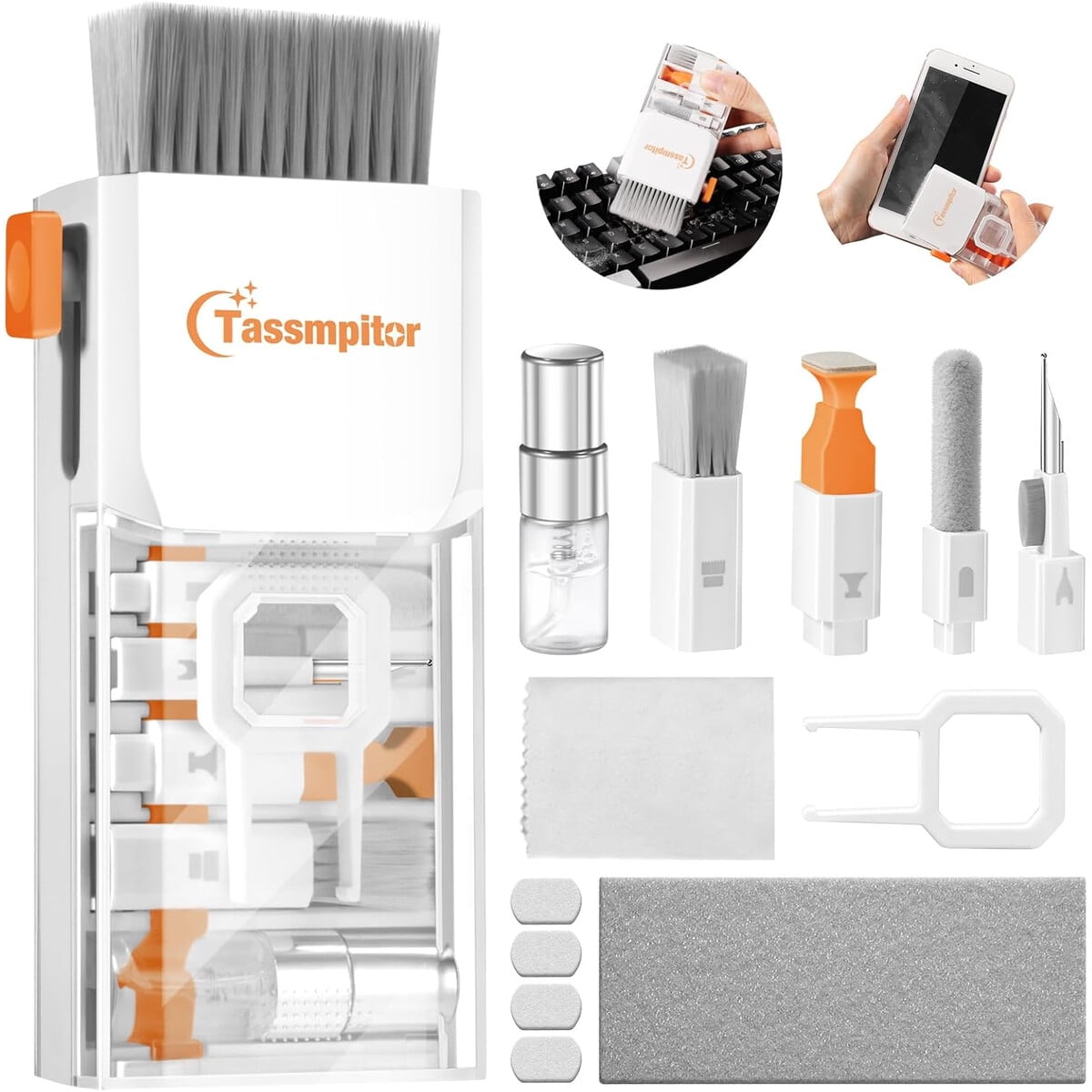Kit Limpieza Teclado Tassmpitor Gw004 Multiuso Para Laptop