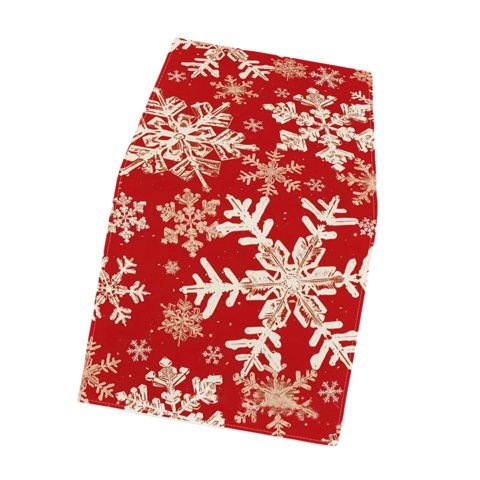 Bothyi - Mantel Rectangular Para Mesa De Festival, De Temporada, De Invierno, Con Copos De Nieve, Para Navidad