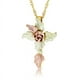 thumbnail image 3 of Elegant Leaf Design Necklace & Finger Ring Jewelry Set Female Holiday Daily Party Decor Ornament, 3 of 3