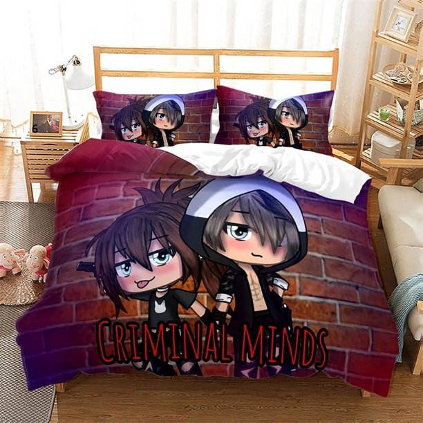 New Gacha Life Bedding SetDuvet Cover Comforter Bed Set Quilt Cover Pillowcase Boys Girls Adultse