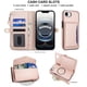 thumbnail image 4 of For iPhone 17e [Bloqueo RFID] Funda Billetera Multifuncional 2 en 1 de Cuero PU Suave con Tapa Magnética, Múltiples Ranuras para Tarjetas, Bolsillo con Cierre y Correa de Hombro y Correa de Muñeca, 4 of 8