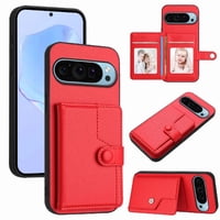 Foxdock Funda Para Google Pixel 9 Con Bloqueo Rfid - Diseño Elegante Con Cierre De Botón