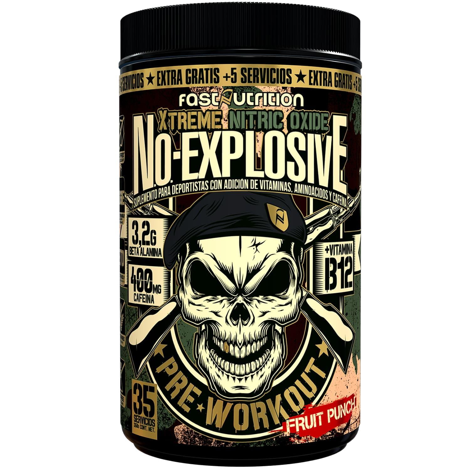 Supralabs - Pre Workout N.o. Explosive Fuit Punch 35 Serv - Fast Nutrition