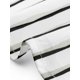 thumbnail image 5 of Camisas de mujer a rayas con botones, blusa casual de manga larga, camisa elegante para la oficina 2XL Blanco Negro, 5 of 6