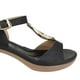 thumbnail image 5 of Sandalia New Walk Tira en T Negra, 5 of 6