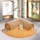 thumbnail image 3 of Cama túnel para gatos 2 en 1, divertida y a cuadros, con diseño de cuadros, cueva desmontable con bolas de peluche, ideal para gatos pequeños, medianos y grandes, cachorros, conejos y hurones., 3 of 7