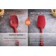 thumbnail image 2 of Juego de Espátulas KITCHENLOVE 5 pzas Rojo, resistente a 600°F (315°C), 2 of 9