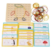 Bothyi - Material De Manipulación De Matemáticas De Juguete Montessori De Madera Para El Aprendizaje De La Geometría Del Juego