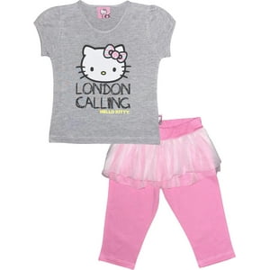 Pijama Niña Hello Kitty Gris 3