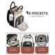 thumbnail image 2 of Mochila LOVEVOOK Small para mujer, mini a la moda, beige, negro y marrón, 2 of 3